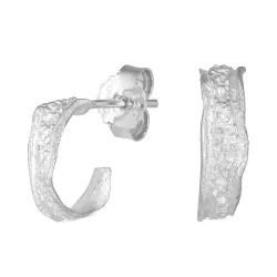 11,5 mm halfcreool in zilver - Lumé Etched