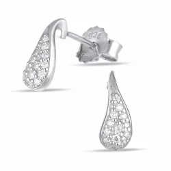 zirkoon oorbellen in zilver - Lumé Illume