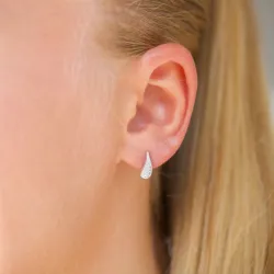 zirkoon oorbellen in zilver - Lumé Illume