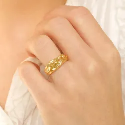 ring in verguld sterlingzilver
