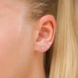 zeester oorsteker in zilver - Lumé Etched