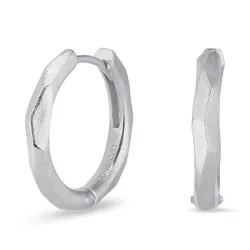 15 mm creool in zilver - Lumé Etched