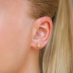 oorbellen in verguld zilver - Lumé Etched