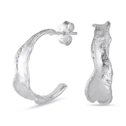 22 mm halfcreool in zilver - Lumé Etched