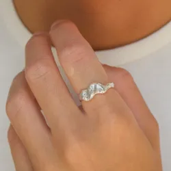 zirkoon ring in zilver