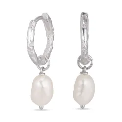 parel creool in zilver