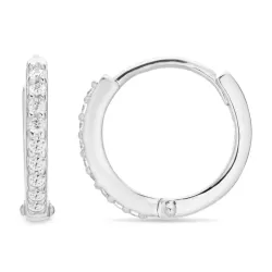 zirkoon creool in zilver - Lumé Illume