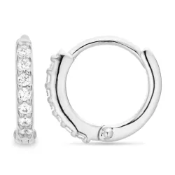 zirkoon creool in zilver - Lumé Illume