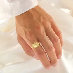 ring in verguld sterlingzilver