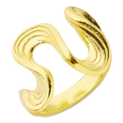 ring in verguld sterlingzilver - Lumé Etched