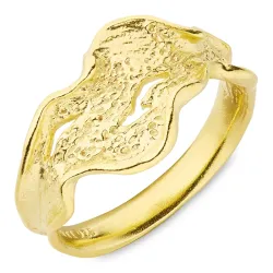 ring in verguld sterlingzilver - Lumé Etched
