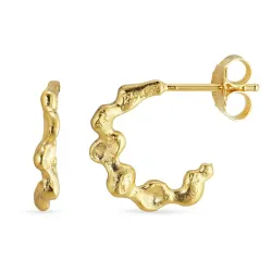 halfcreool in verguld sterlingzilver - Lumé Etched