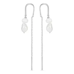 parel ketting oorbellen in zilver