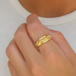 ring in verguld messing - Eliné