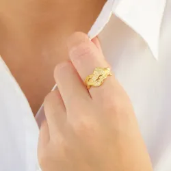 ring in verguld messing - Eliné