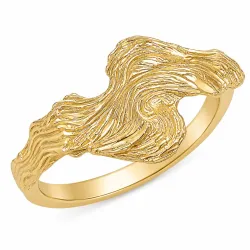 ring in verguld messing - Lumé Etched