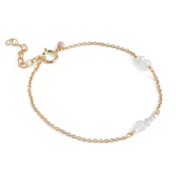 Enamel Sofia parel armband in verguld sterlingzilver