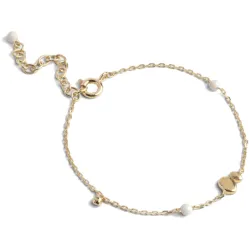 Enamel Melia Daisy armband in verguld sterlingzilver