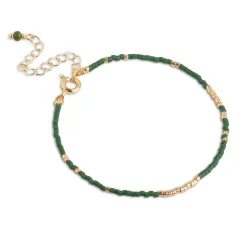 Enamel Petra Khaki armband in verguld sterlingzilver