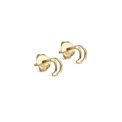 Enamel Organic Moon maan oorbellen in verguld sterlingzilver