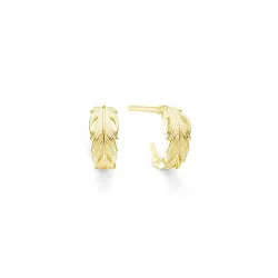 ID Fine Raaf mini hoops in verguld sterlingzilver