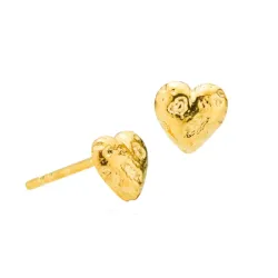 Izabel Camille Angel hart oorbellen in verguld sterlingzilver