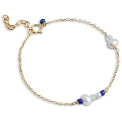 Enamel Sofia Marine armband in verguld sterlingzilver