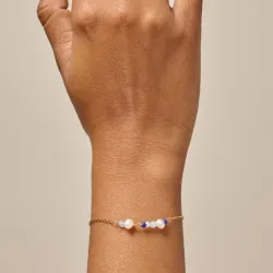 Enamel Sofia Marine armband in verguld sterlingzilver