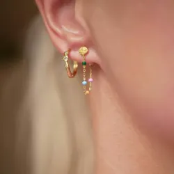 Enamel Lola Dreamy ketting oorbellen in verguld sterlingzilver veelkleurig emaille