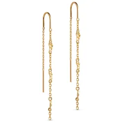 Enamel Kia ketting oorbellen in verguld sterlingzilver