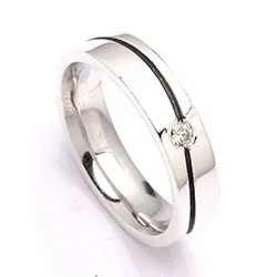 testsieraad zirkoon ring in zilver