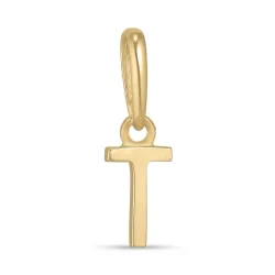 verzamelmonster letter t hanger in 9 karaat goud - My Letter