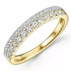 testsieraad diamant ring in 14 karaat goud met rhodium 0,38  ct