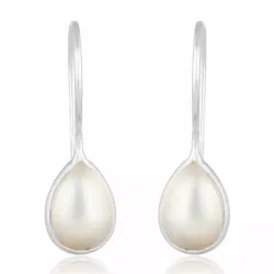 verzamelmonster druppel parel oorbellen in zilver