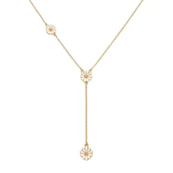 verzamelmonster margriet Y-ketting in verguld sterlingzilver - Maggie