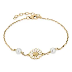 verzamelmonster margriet parel armband in verguld sterlingzilver - Marie