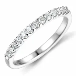 verzamelmonster diamant mémoire ring in 14 karaat witgoud 0,25 ct
