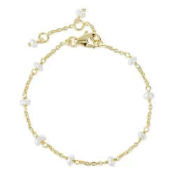 verzamelmonster parel armband in verguld sterlingzilver