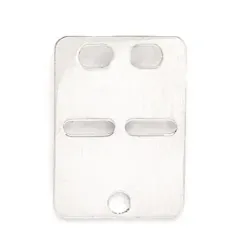 verzamelmonster ID-plaat in zilver