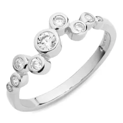 verzamelmonster zirkoon ring in zilver - Bubbly Sparkle