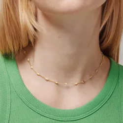 Enamel Kia ketting in verguld sterlingzilver